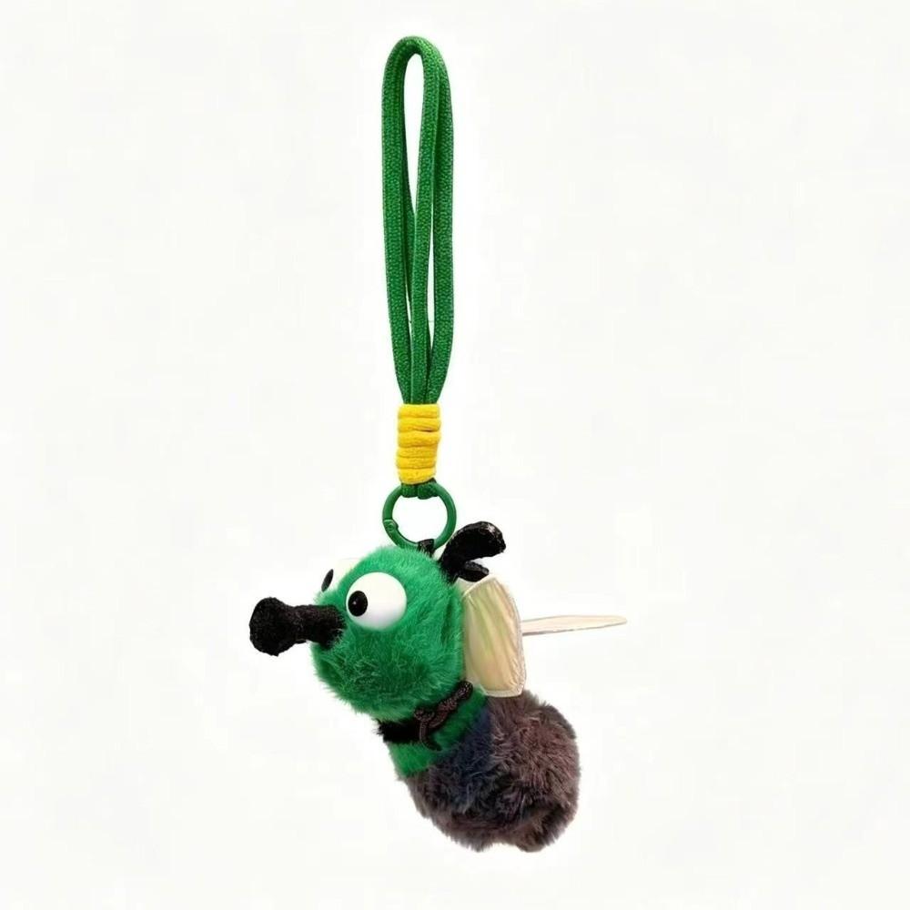 Firefly Plush Backpack Charm Small Pendant Stuffed Animal Pendant Schoolbag Decor