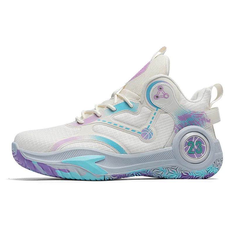 Мужские баскетбольные кроссовки для тренировок на спортивном поле, нескользящие, студенческие, оригинальные дышащие кроссовки для спорта на открытом воздухе, мужские баскетбольные кроссовки