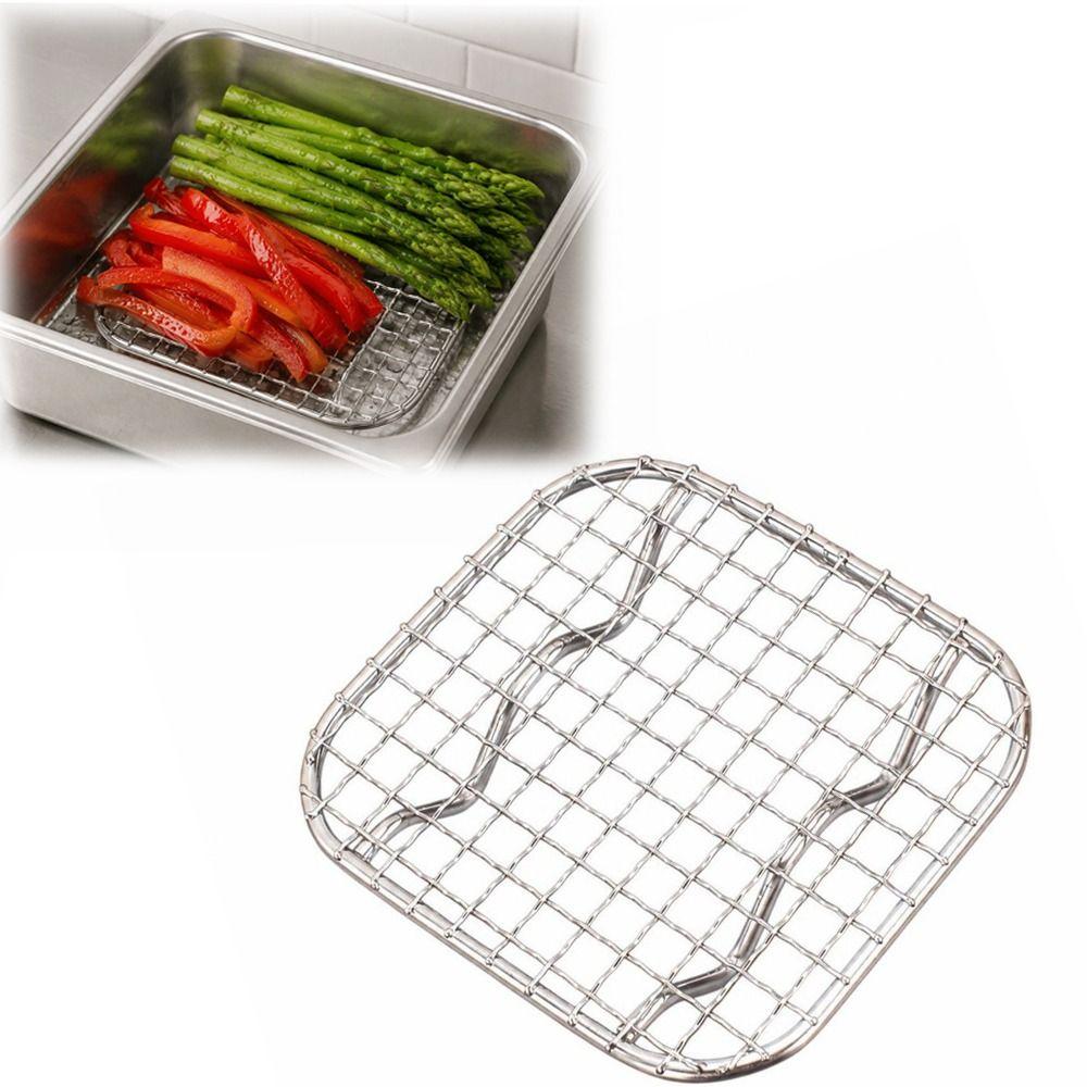 Stainless Steel Baking Cooling Rack Elevated Feet Roasting Rack New Grilling Rack Cake Bread