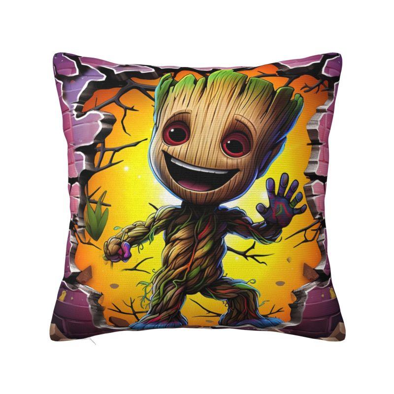 Custom Kawaii Movie Groots Cartoon Luxury Throw Pillow Covers Decoration Car Cushion