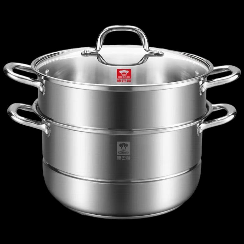 KOBACH 3-Layer Stainless Steel Steamer Pot