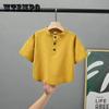 Children's Short -sleeved T -shirt Boys In The Summer Sleeve Stand -up Collar Summer Pure Color T -shirt Kindergarten