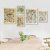 Vegetable Fruit Mushroom Animal Retro Poster Botanical Picture Science Prints On Canvas Home Bar Cafe Decor Art Wall Painting