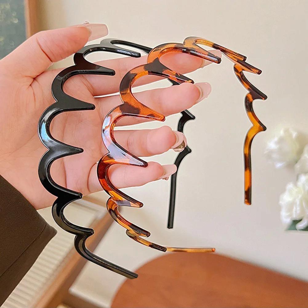 1Pc New Headband Hair Comb Zigzag Band Notched Headband Woman Man Girl Christmas Birthday Gift Rescue Broken Hair Artifact