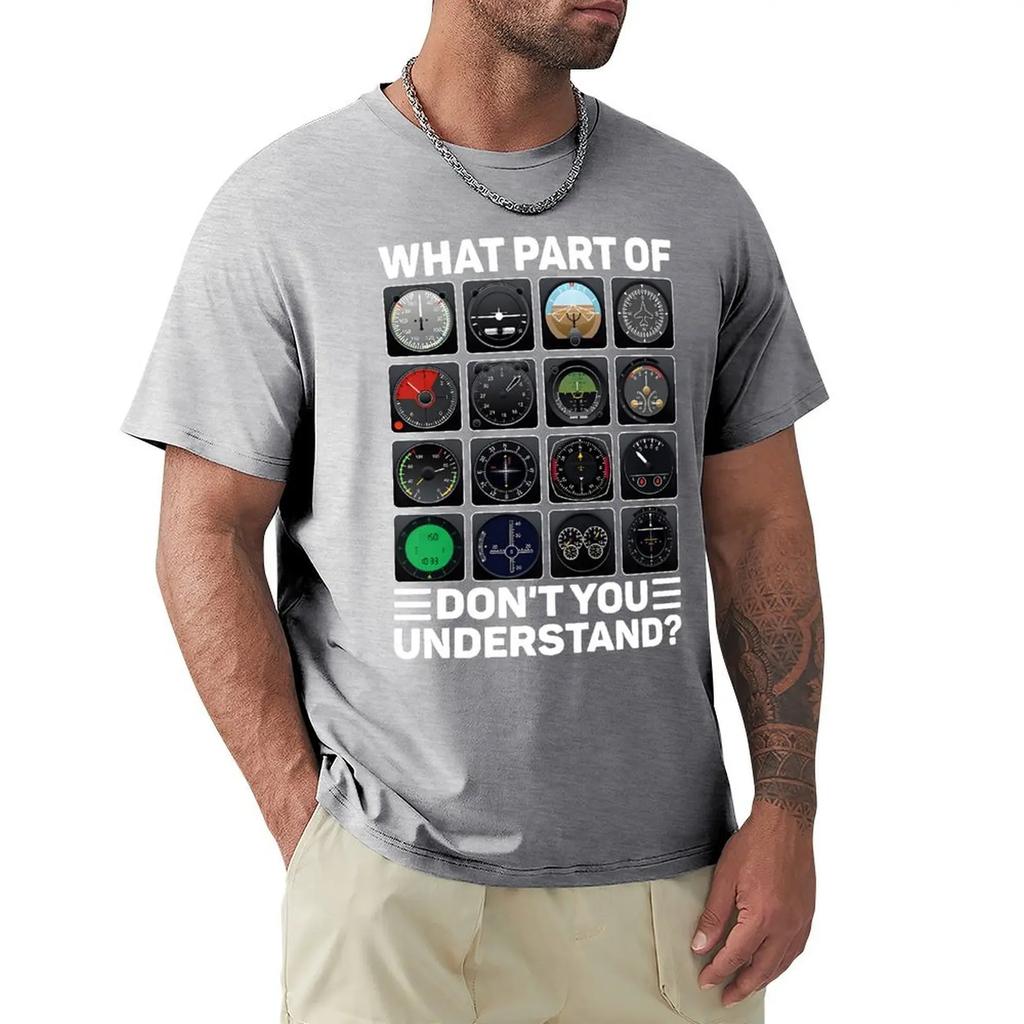 Авиакомпания Самолет Самолет Пилот Инструменты Инструменты Футболки Графический Хлопок Уличная одежда Короткий рукав Подарки на День Рождения Футболка Мужская