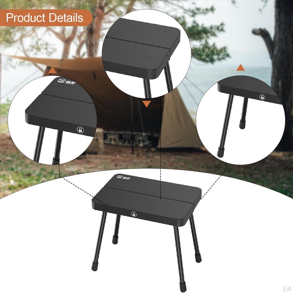 Aluminum Alloy Folding Camping Stool, Compact And Lightweight Chair, Small Bench for Beach