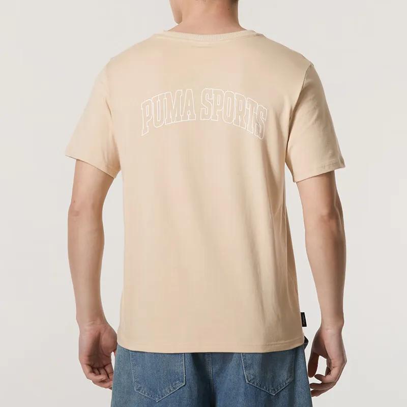 PUMA SS24 T Shirt Men's Apricot (Unisex) T-Shirts 630353 91