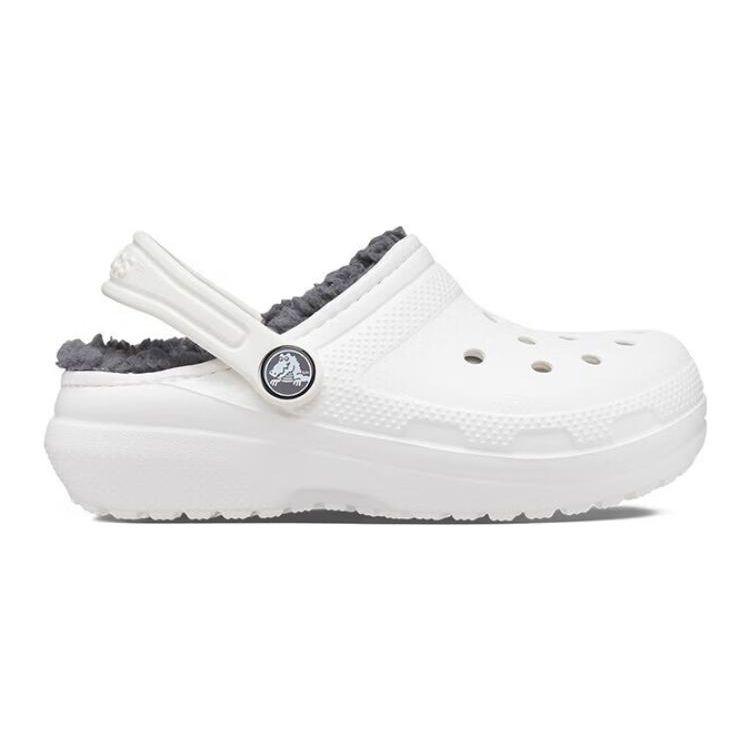 Crocs Kids Casual Comfortable Warm Clogs Kids Footwear White Gray 207009-10M
