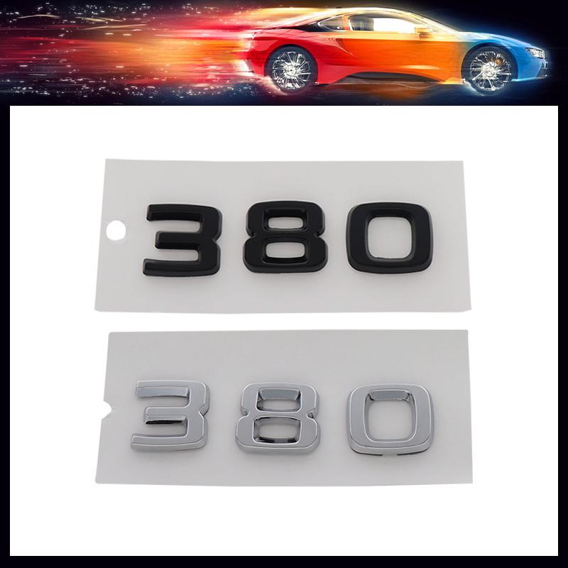 3D Премиум 380 Букв для крыла автомобиля, багажника, заднего капота, наклейка, эмблема, значок