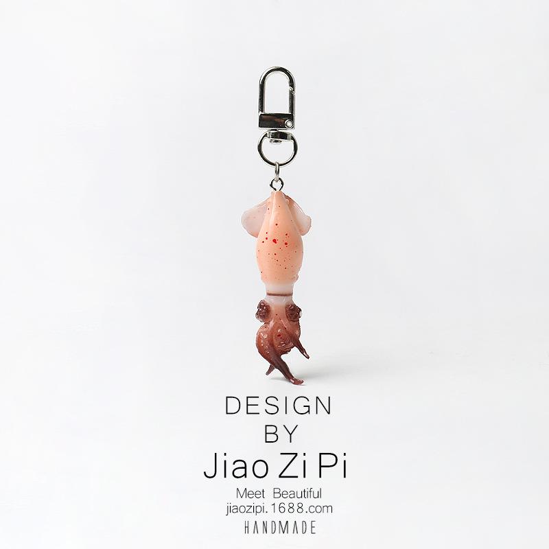 Squid & Octopus Keychain: Fun, Versatile Backpack Accessory & Car Pendant
