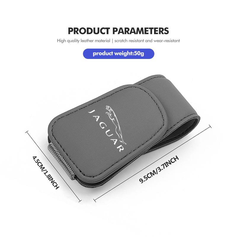 For Jaguar Car Sunglasses Holder Sun Visor Eyeglass Hanger Clip Auto Accessories XF XJ XFR XKR S-Type F-Type X-Type F-Pace NN56