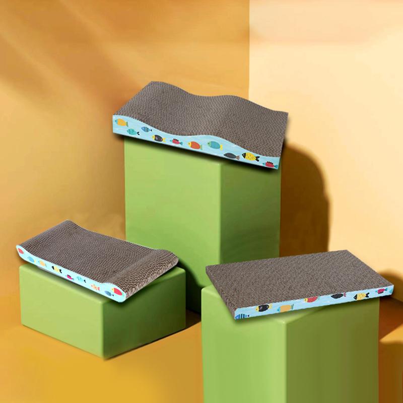 Креативная доска для кошек, коврик из гофрированной бумаги, лазалки, коврик для кошек, картон, игрушки для кошек в помещении, товары для животных