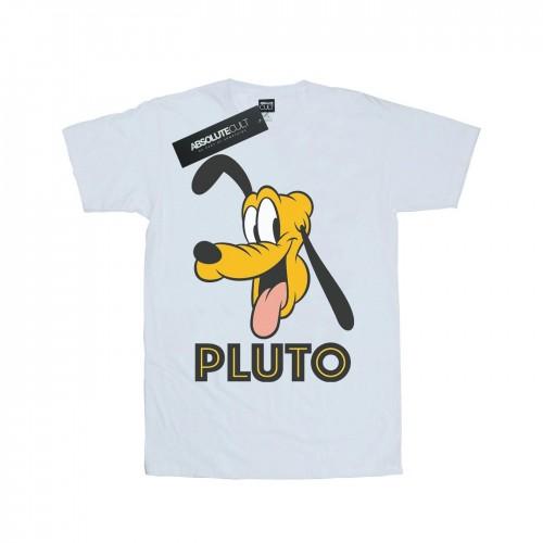 Disney Womens/Ladies Pluto Face Cotton Boyfriend T-Shirt