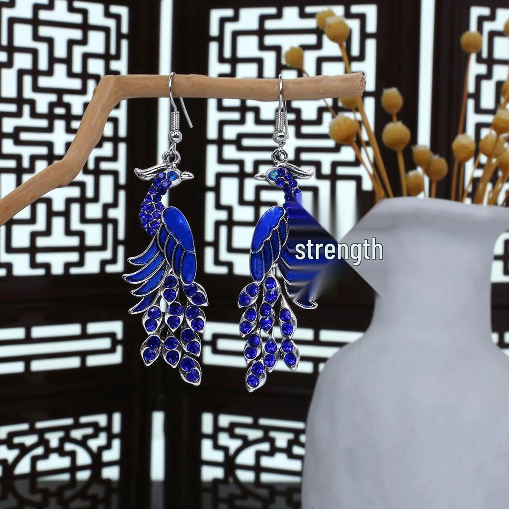 Богемные этнические длинные серьги-подвески с металлическими кисточками