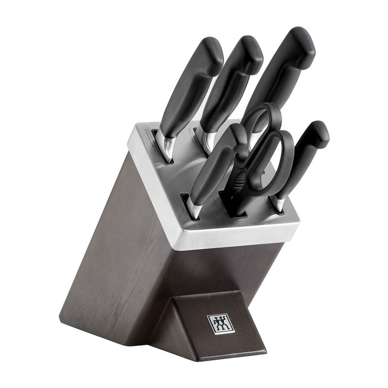 Henkel Zwilling 4-Star Self-Shaper Knife Block Brown 7P (Tax Included)