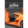 1/24 Koenigsegg Jesko Крутая Спортивная Машина, Модель из Сплава, Дверь-Гильотина, Имитация Звука и Света, Воссозданные Детали, Изысканные Настольные Украшения