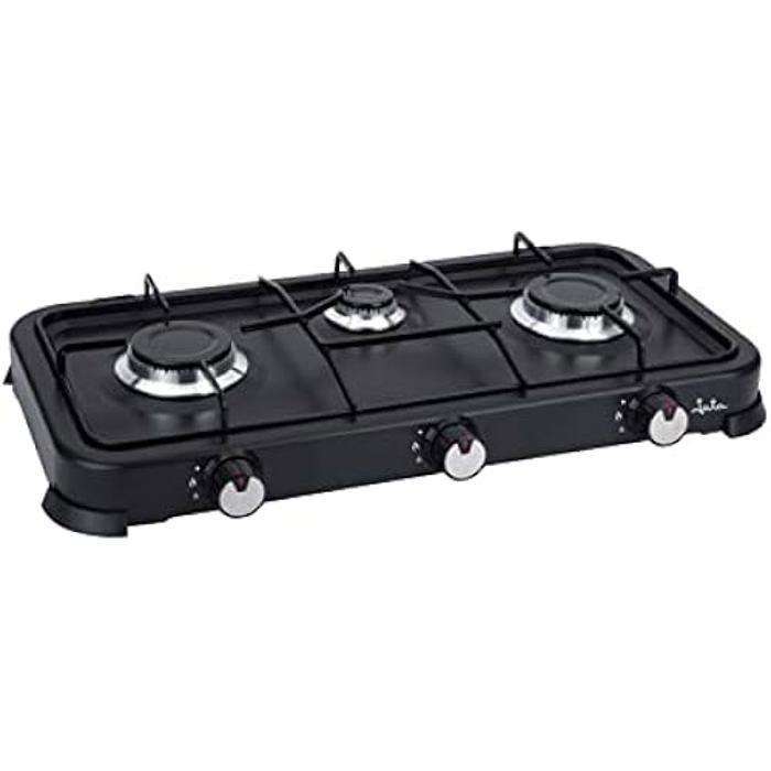 Cuisinière à gaz portable - JATA - JECG2703 - 3 feux - Grill - Amovible