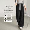 Handu Yishe Women's High-Waist Loose Straight-Leg Casual Pants