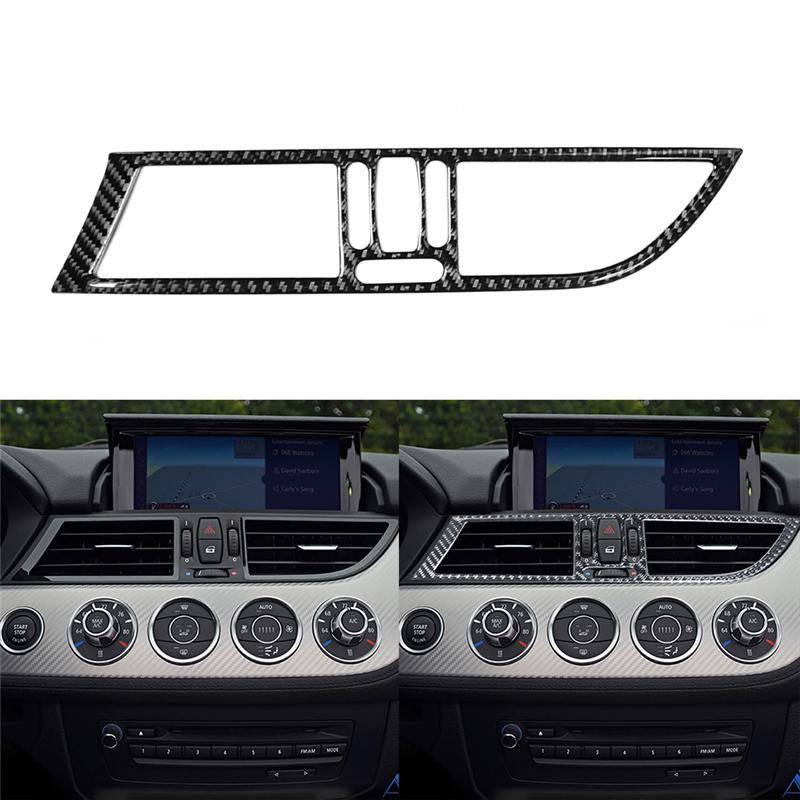 Carbon Fiber Car Interior Center Console Gear Shift Panel Frame Trim Sticker For BMW Z4 E89 2009-2016 Auto Styling Accessories