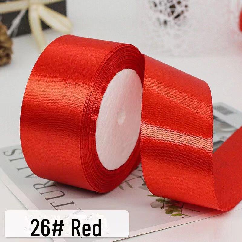 Рулон красной ленты 4 см для самодельных коробок для торта с розами и цветочных свадебных украшений
