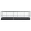 Aviary with Extension Silver 725x307x212 Cm Steel