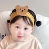 Мультяшный медведь Детская повязка на голову в виде витого плюшевого животного Головной убор с эластичной резинкой Детский удобный