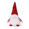 LED Light Up Christmas Gnomes Soft Plush Warm Lighted Dwarf Doll Ornaments with Glitter Sequins Hat for Home Table Decor