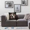 Rabbit Entangled In Beauty Flowers Square Pillowcase Polyester Linen Velvet Pattern Zip Decor Pillow Case Sofa Cushion Cover