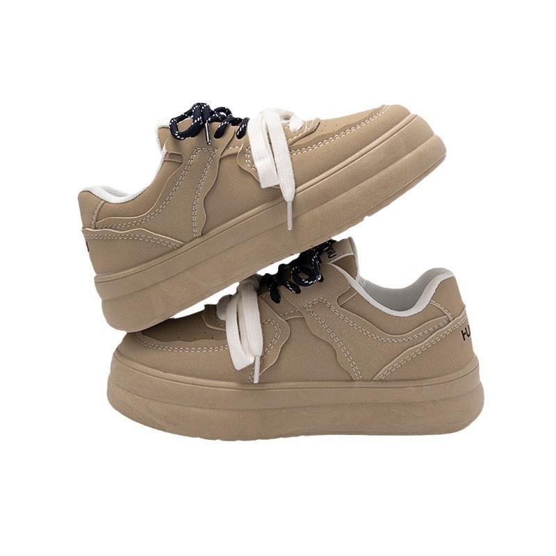 Глобальные ретро туфли на толстой подошве в гонконгском стиле женские 2025 весна новые дышащие повседневные универсальные спортивные туфли ZHQ3157