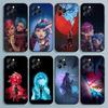 Чехол для телефона Arcane Jinx Vi для iPhone 17,16,15,14,13,12,Pro,Max,Plus,E,SE4,Air,Mini Черный Мягкий Чехол