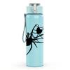 1PC Black Spider Insect Sketch Print 750ml Color Plastic Sports Water Bottle Leakproof Flip Straw Lid Suitable for Sports Office Home Use