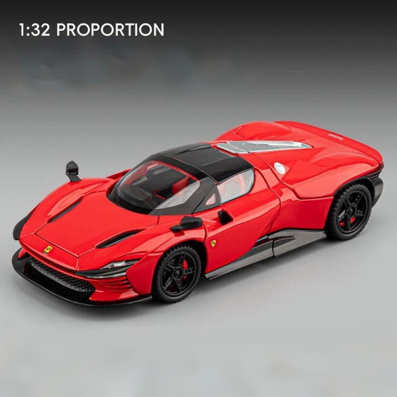 1:32 SP3 Daytona Alloy Sports Car Model Diecasts Metal Racing Vehicles Car Model Sound Light Simulation Collection Kids Toy Gift