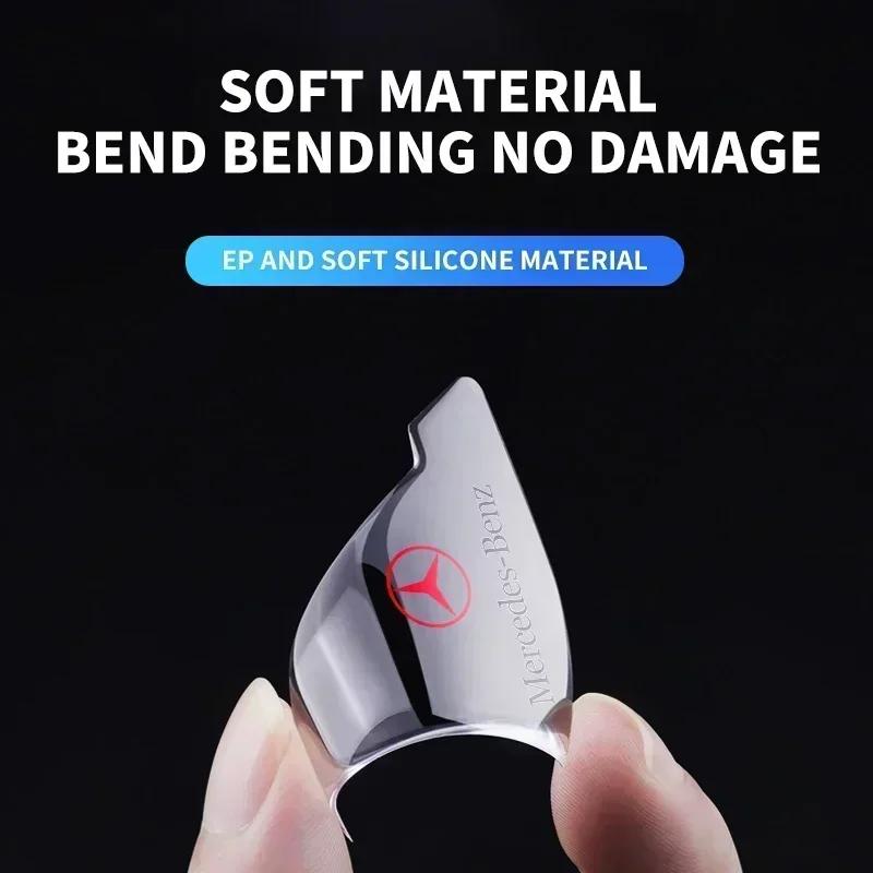 2Pcs Transparent Car Door Corner Cover Anti-Scratch Protection Sticker For Mercedes Benz A B C E M G S Class Exclusive AMG W108 XABCE1