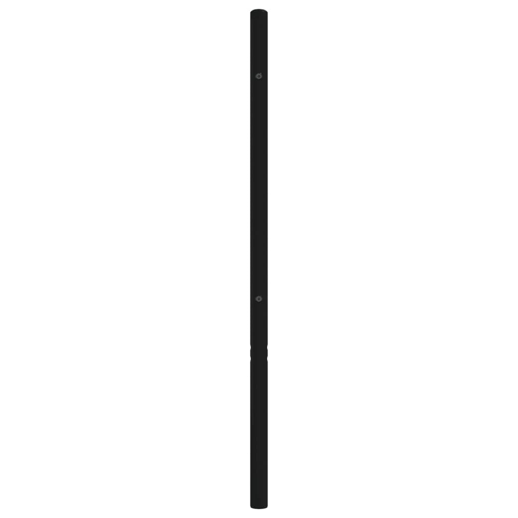 Vidaxl Metalowe Wezgłowie, Czarne, 200 Cm