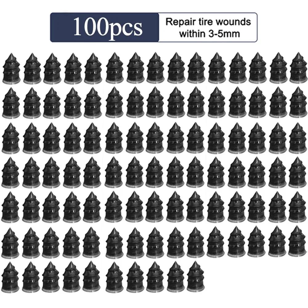 100 шт. авто вакуумный ремонт шин набор инструментов для ремонта шин для ногтей автомобили грузовик gomma пневматическое foratura riparazione moto Colla chiodi