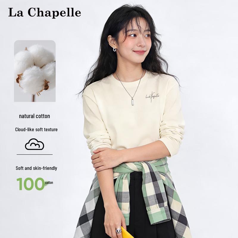 La Chapelle Women's Long Sleeve Cotton T-Shirt