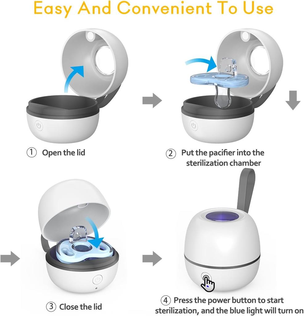 Portable Pacifier Sterilizer To Keep Baby's Pacifier Clean