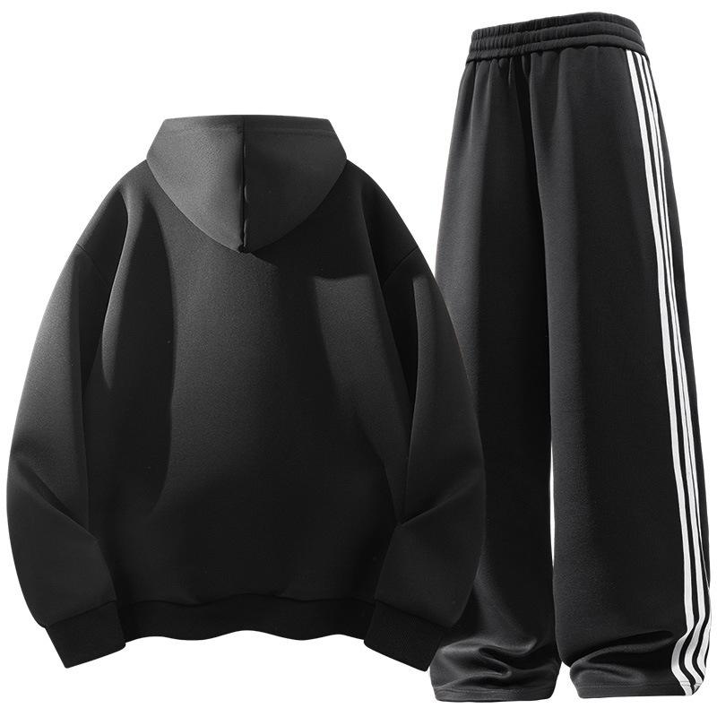Мужская толстовка с капюшоном, комплект для пар, весна-осень, толстовки с капюшоном и штаны, спортивная одежда, повседневный спортивный костюм с капюшоном