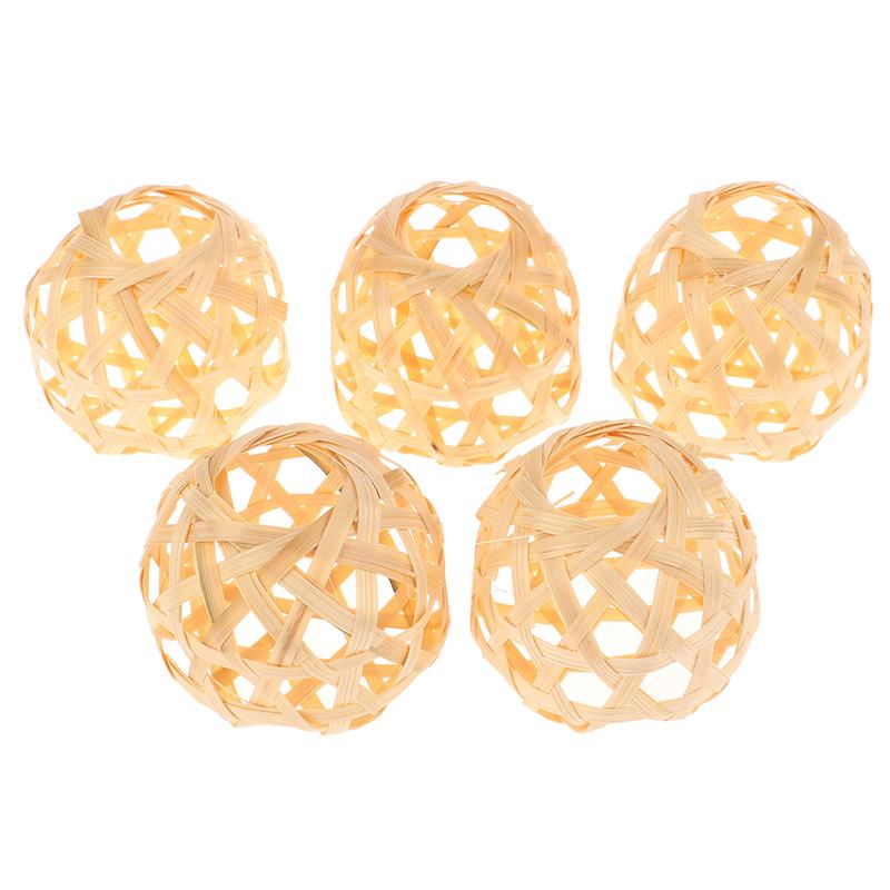 5шт бамбуковый абажур ручной работы съемный светильник маленькая бамбуковая клетка