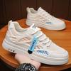 Men's Shoes 2025 Summer Breathable Mesh Shoes Trend Versatile Men's Casual Board Shoes Fashion Sports Soft-soled White Shoes