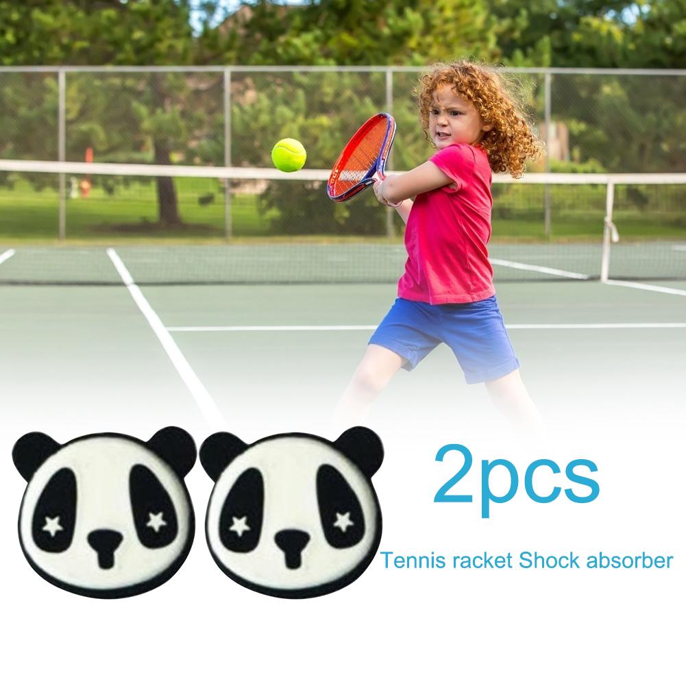2шт. мультяшные животные силиконовые ракетки теннисные ракетки анти-шок амортизатор (F)