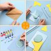 9PCS Polymer Clay Tools Acrylic Roller Clear Sheet Backing Board Punch