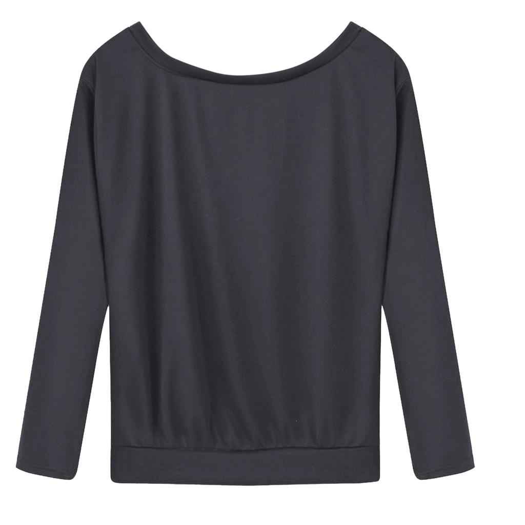 Женская мода, повседневный топ с открытыми плечами и воротником с длинными рукавами и принтом коровы