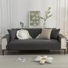 Pure Cotton Universal for All Seasons Sofa Cover Anti-slip Backside Cushion  Living Room Solid Color Stitch Fabric Art Couch Mat