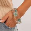 Bohemian Flower Bracelet Dried Daisy Retro Hand Ring Simple Wide Bangle  Girls
