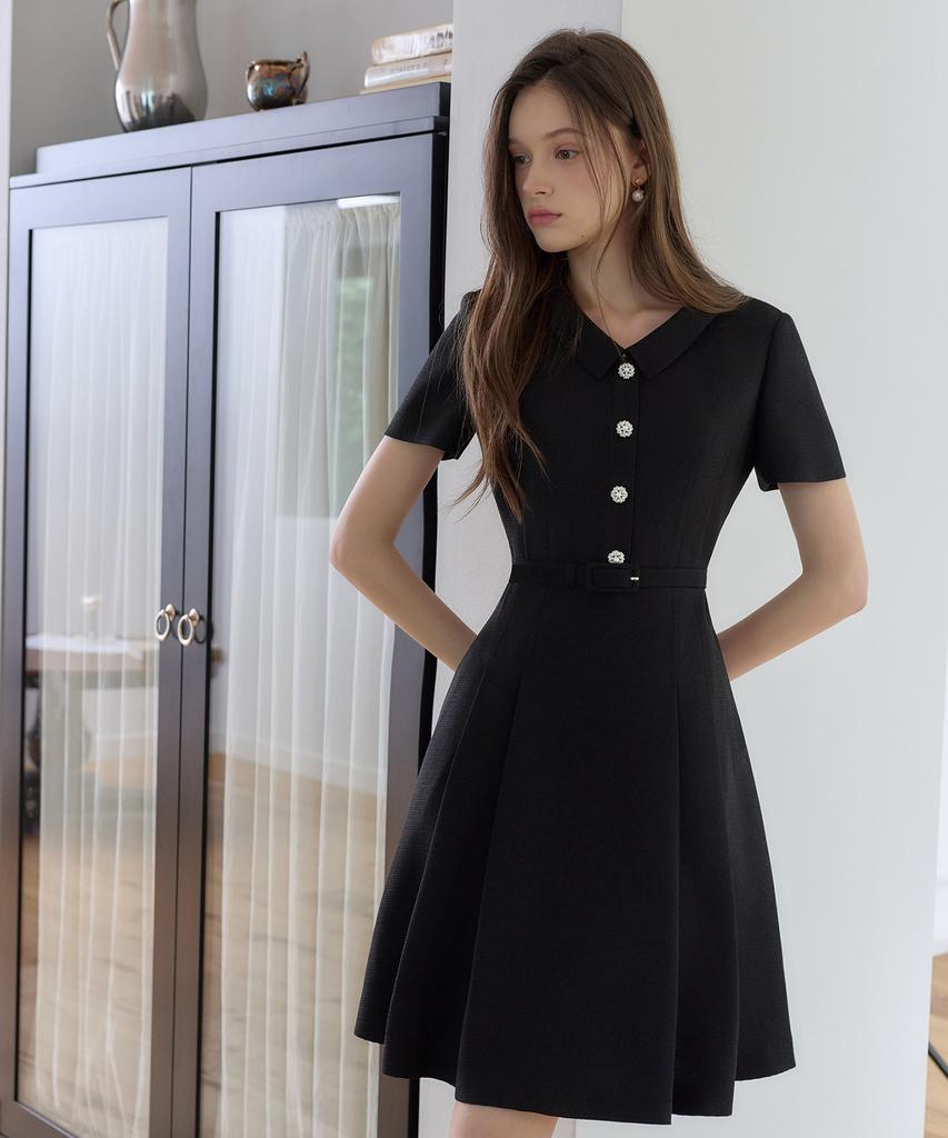 Julie And Kara 26Hs Love By You March Summer Tweed Dress Black Wedding Guest Look Ceremony Look