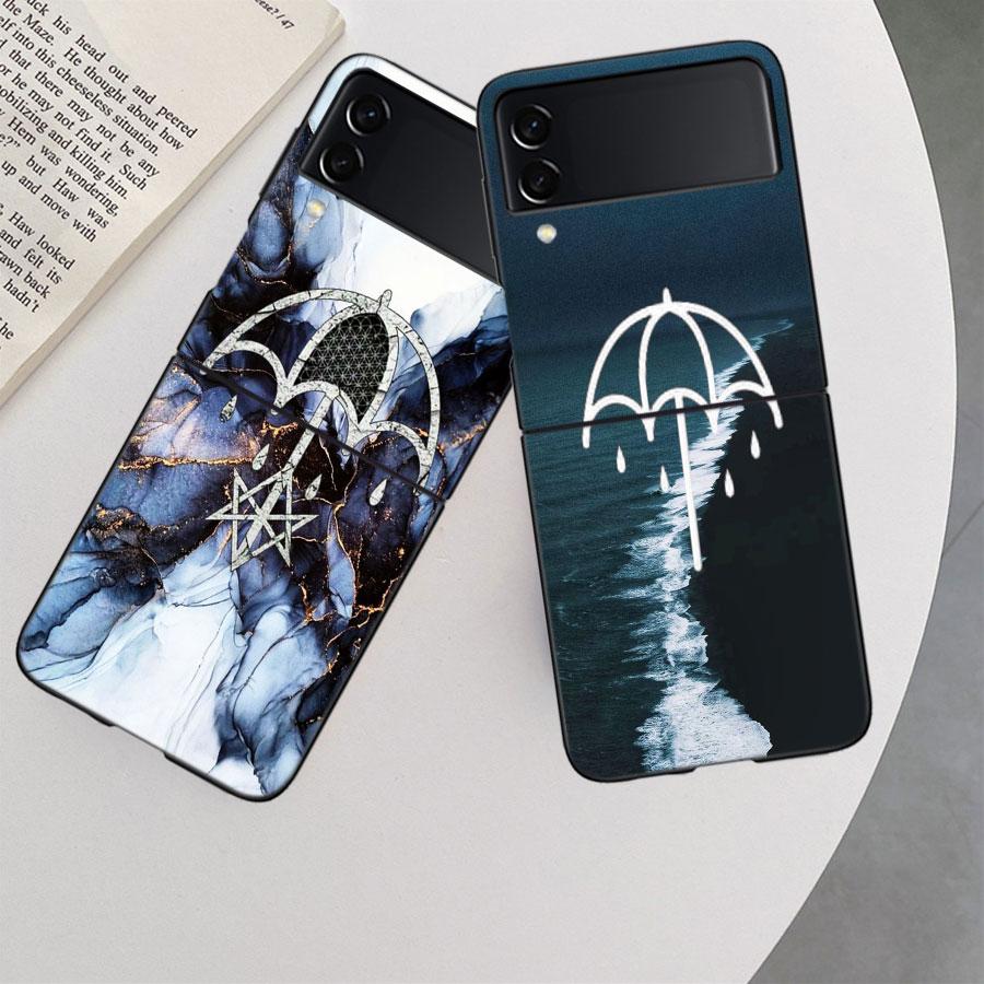 Bring Me The Horizons Phone Case For Samsung Z Flip 7 6 5G Galaxy Z Flip 5 4 3 Black Hard Cell Cover Luxury PC Shell Coque