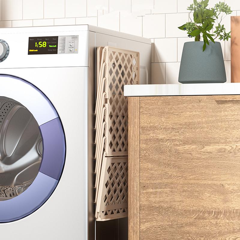 Складная настенная большая корзина для грязного белья для дома и ванной комнаты, бесплатная корзина для хранения одежды, пластиковая полая корзина