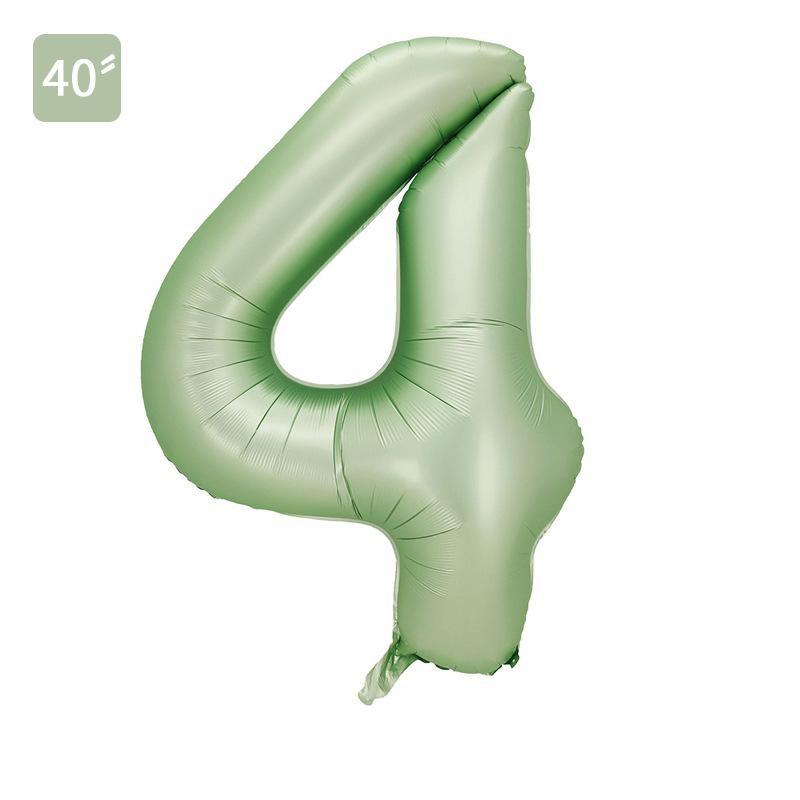 40-дюймовые оливково-зеленые шары с цифрами 0-9 Гелиевые фольгированные цифровые шары для украшения на день рождения, юбилейную вечеринку CDN