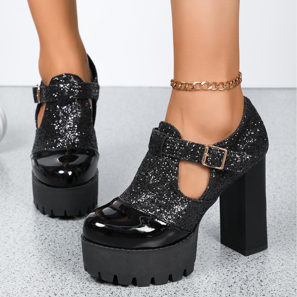 2025 New Fashion Elegant Spring Autumn Comfortable Shoes Woman Elegant Baotou High Heel Thick Platform Shoes Shoes for Women